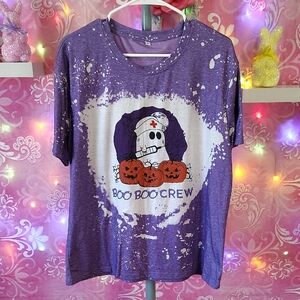 Source Unknown Purple Boo Boo Crew Tee